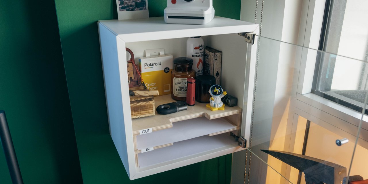 Simple EKET IKEA Cabinet File Organizer